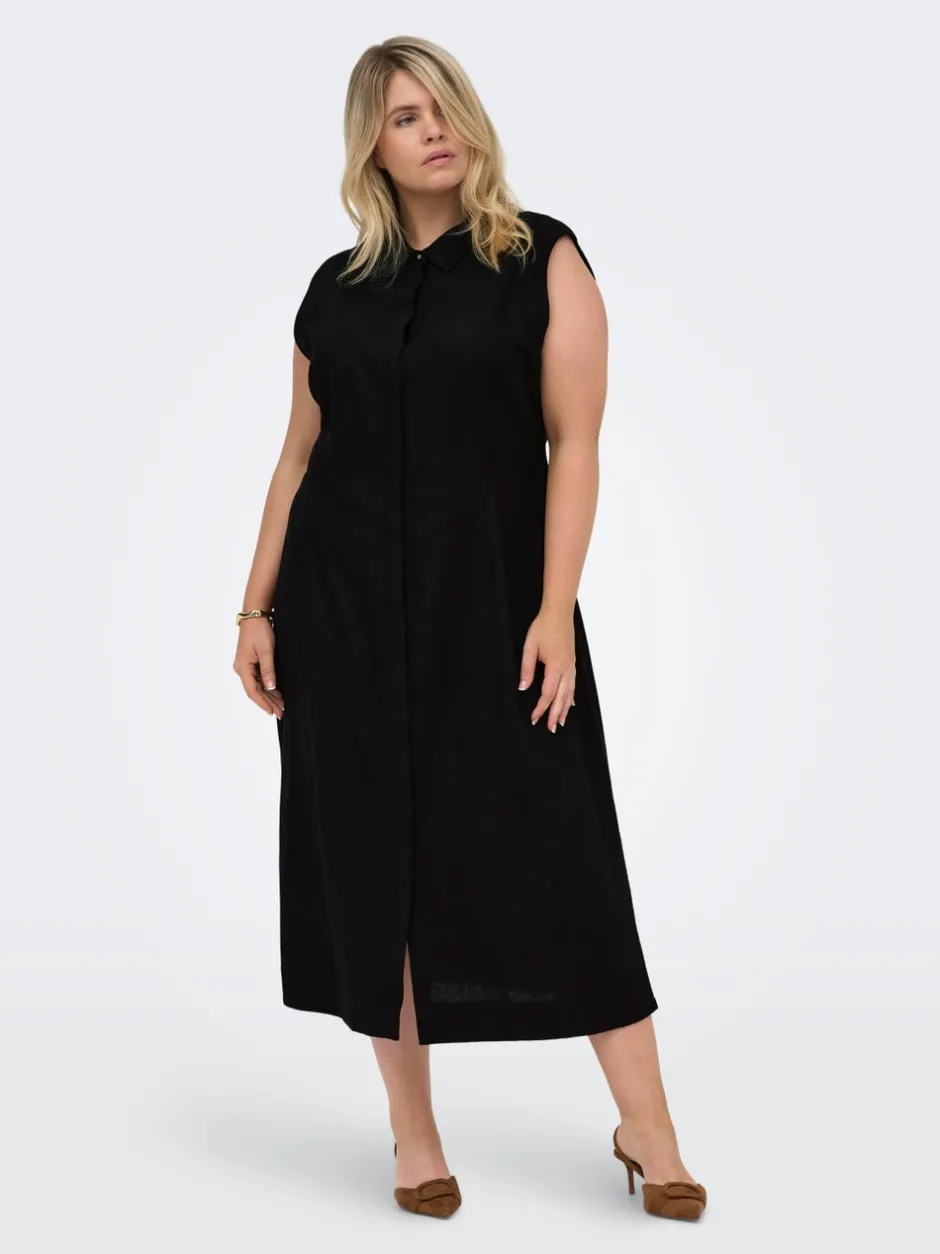 Clearance CARGOA Hør Lang kjole Dame Kjoler