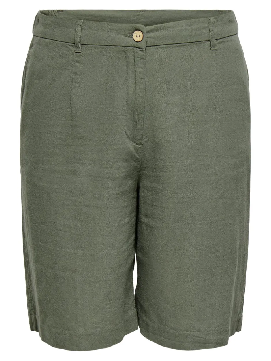Discount CARGOA Loose fit Hør Figursyede shorts Dame Shorts