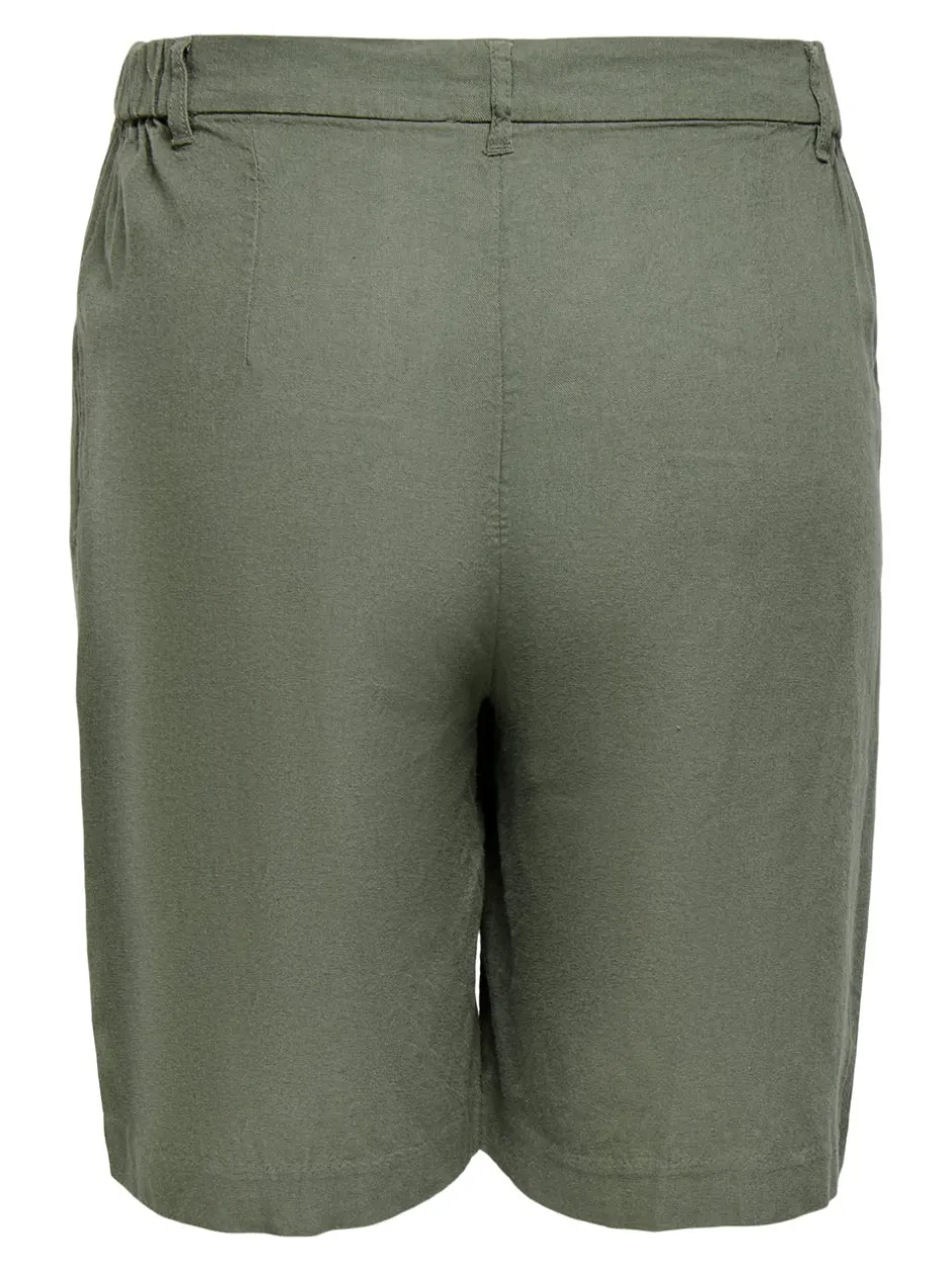 Discount CARGOA Loose fit Hør Figursyede shorts Dame Shorts