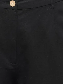 Clearance CARGOA Loose fit Hør Figursyede shorts Dame Shorts