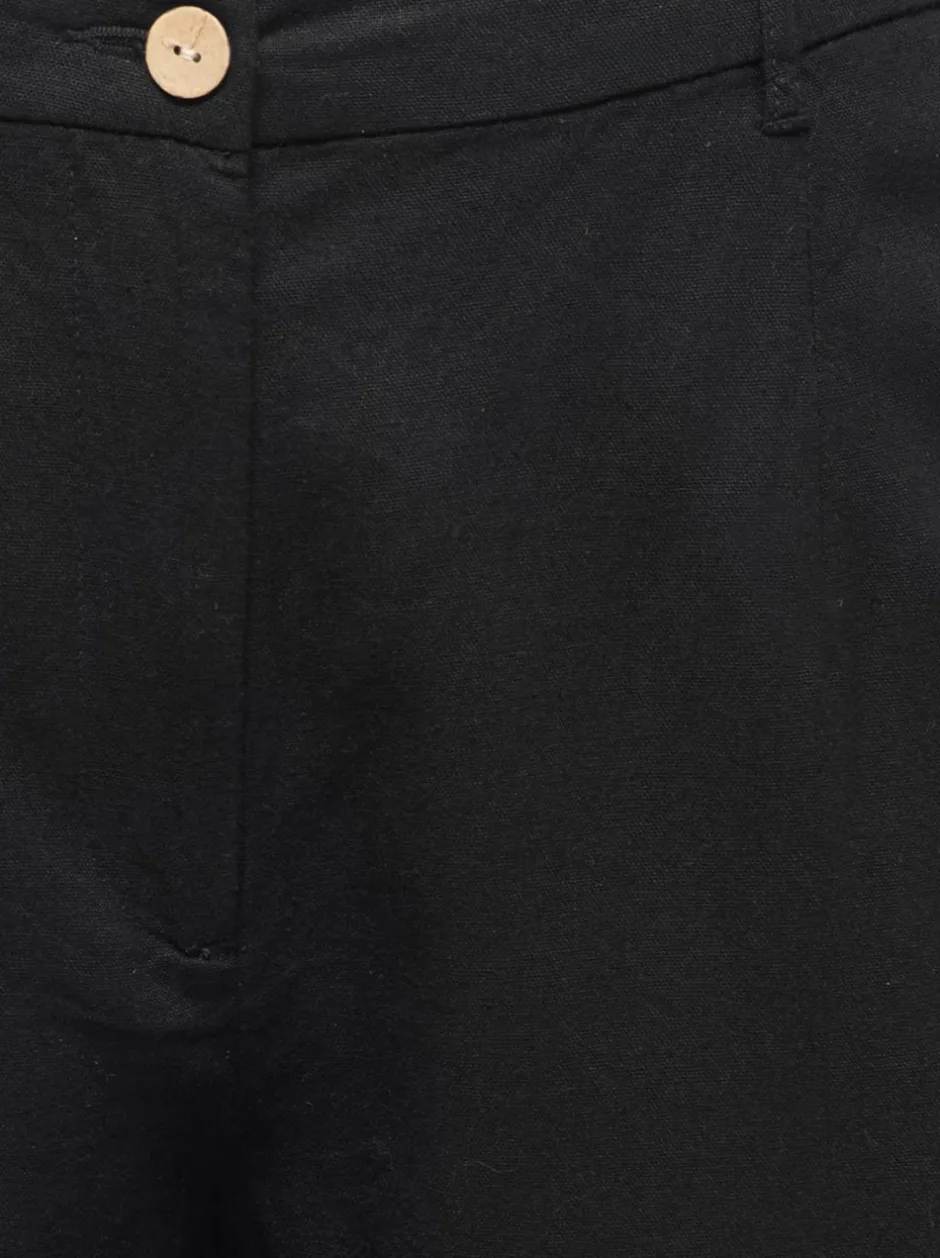 Clearance CARGOA Loose fit Hør Figursyede shorts Dame Shorts