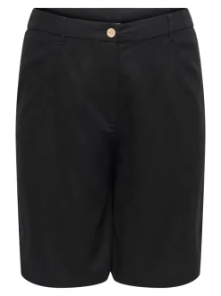 Clearance CARGOA Loose fit Hør Figursyede shorts Dame Shorts