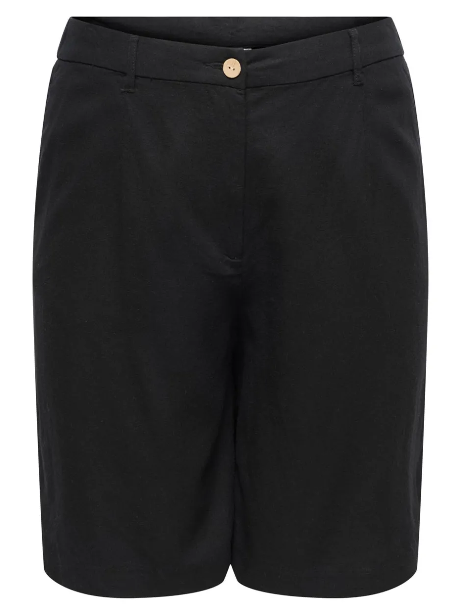 Clearance CARGOA Loose fit Hør Figursyede shorts Dame Shorts