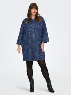 Clearance CARGRACE Kort kjole Dame Kjoler|Double Denim