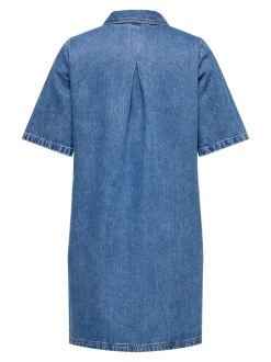 Clearance CARGRY Kort kjole Dame Kjoler|Double Denim