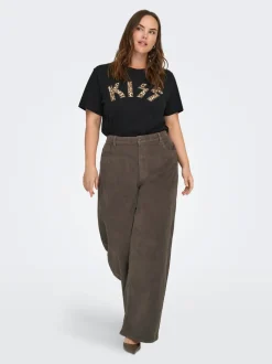 Hot CARHOPE Wide leg fit Bukser i wide fit Dame Bukser