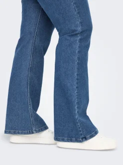 Outlet CARHUSH Mellemhøj talje Flared fit Jeans Dame Jeans|Jeans