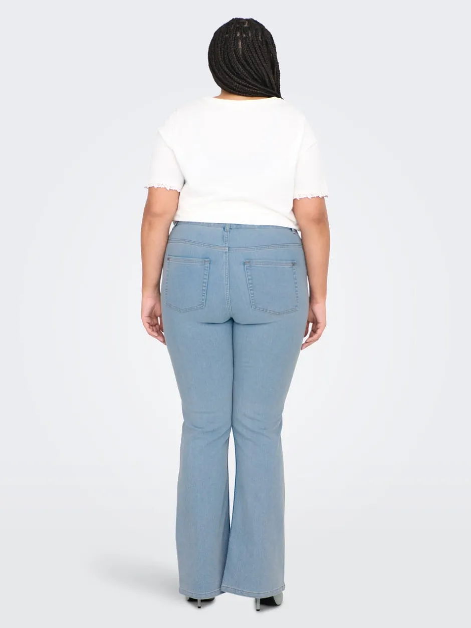 CARHUSH Mellemhøj talje Flared fit Jeans Dame Jeans|Jeans