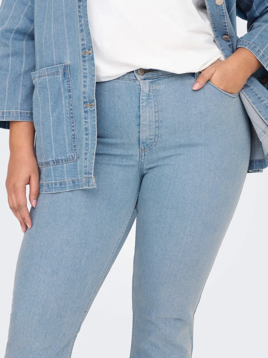 CARHUSH Mellemhøj talje Flared fit Jeans Dame Jeans|Jeans