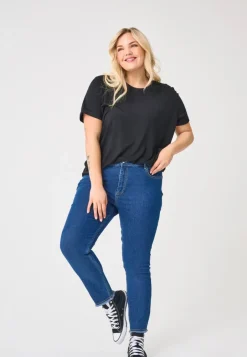 Discount CARHUSH Mellemhøj talje Skinny fit Ankellængde Jeans Dame Jeans|Jeans