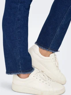 Discount CARHUSH Mellemhøj talje Skinny fit Ankellængde Jeans Dame Jeans|Jeans