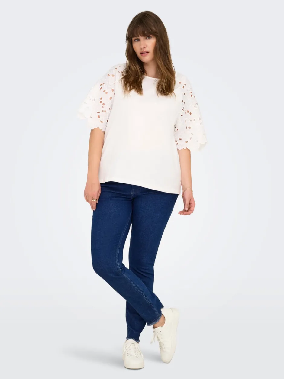 Discount CARHUSH Mellemhøj talje Skinny fit Ankellængde Jeans Dame Jeans|Jeans
