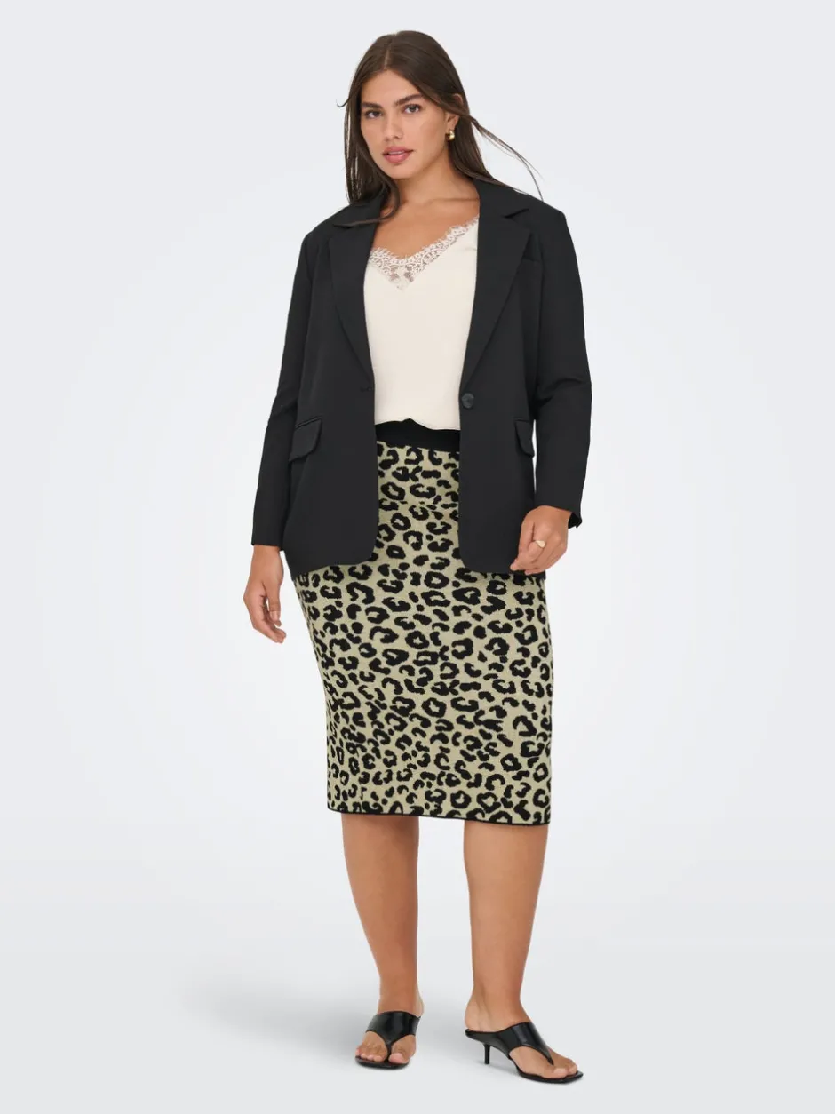 Best CARIBI Striknederdel Midinederdel Dame Nederdele
