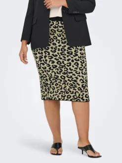 Best CARIBI Striknederdel Midinederdel Dame Nederdele