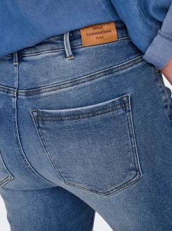 Outlet CARICONIC Høj talje Skinny fit Ankellængde Jeans Dame Jeans|Jeans