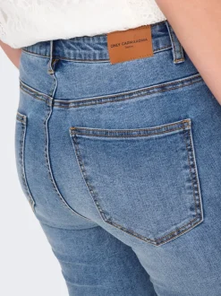 CARICONIC Høj talje Skinny fit Ankellængde Jeans Dame Jeans|Jeans
