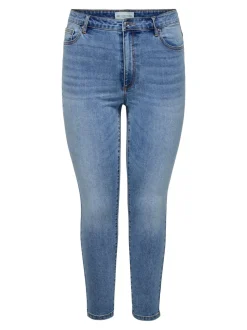 CARICONIC Høj talje Skinny fit Ankellængde Jeans Dame Jeans|Jeans