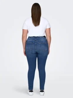 Sale CARICONIC Høj talje Skinny fit Ankellængde Jeans Dame Jeans|Jeans