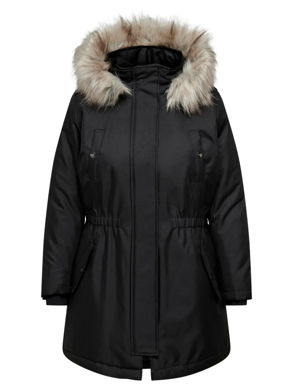 New CARIRENA Lang parka Dame Jakker Og Frakker