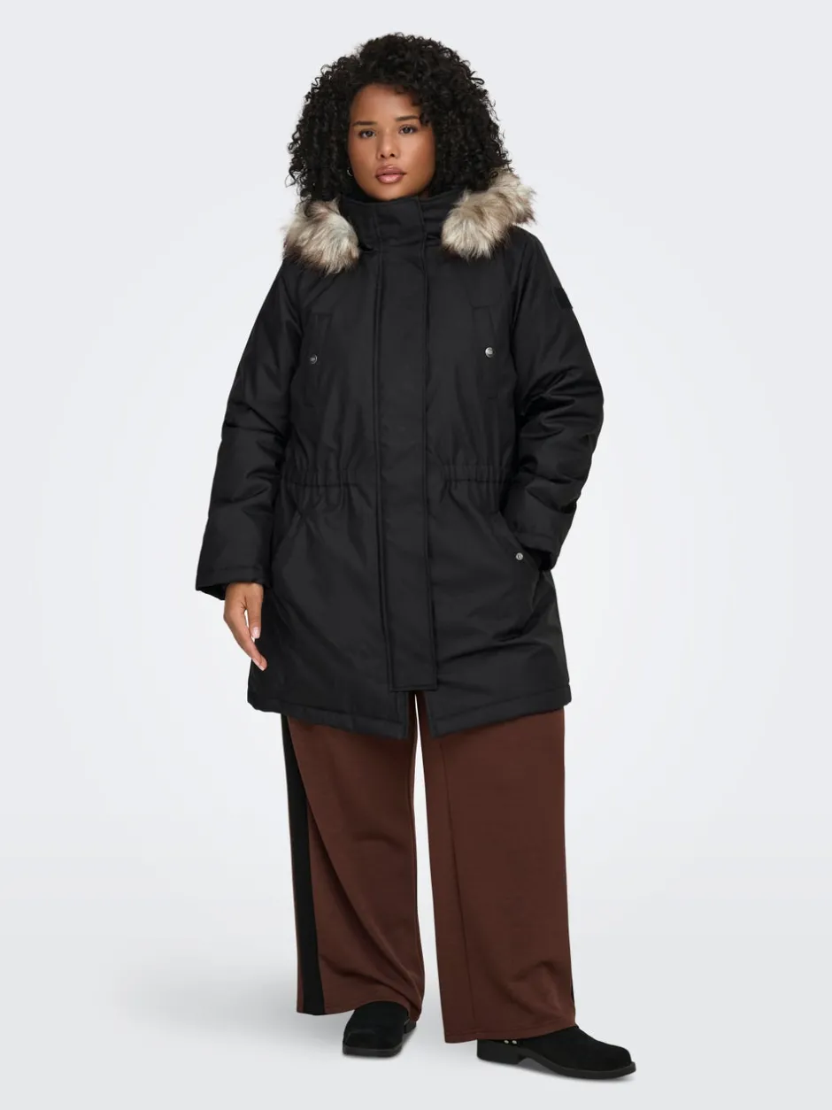 New CARIRENA Lang parka Dame Jakker Og Frakker