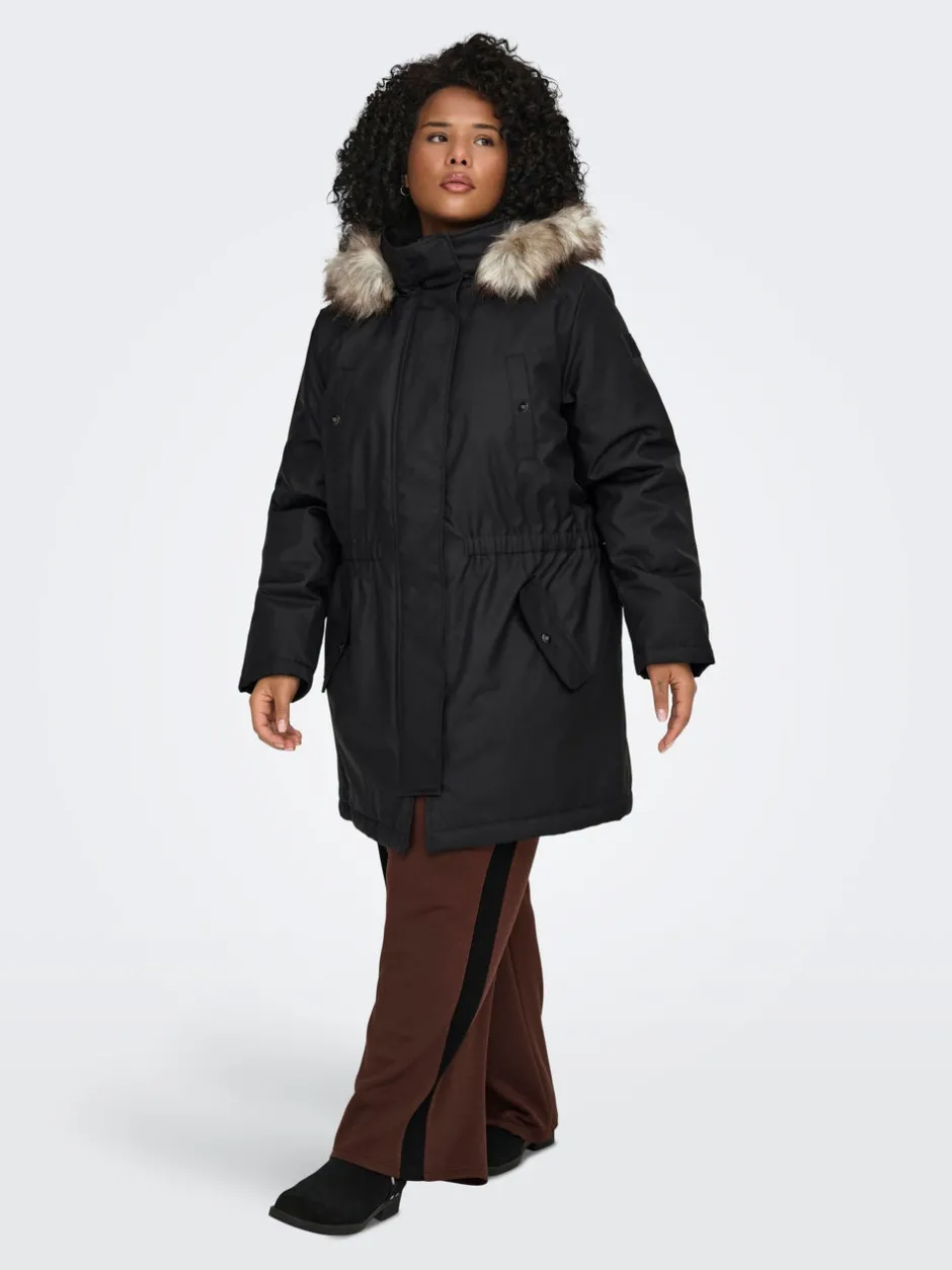 New CARIRENA Lang parka Dame Jakker Og Frakker