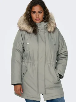 Outlet CARIRENA Lang parka Dame Jakker Og Frakker