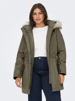 Outlet CARIRENA Lang parka Dame Jakker Og Frakker