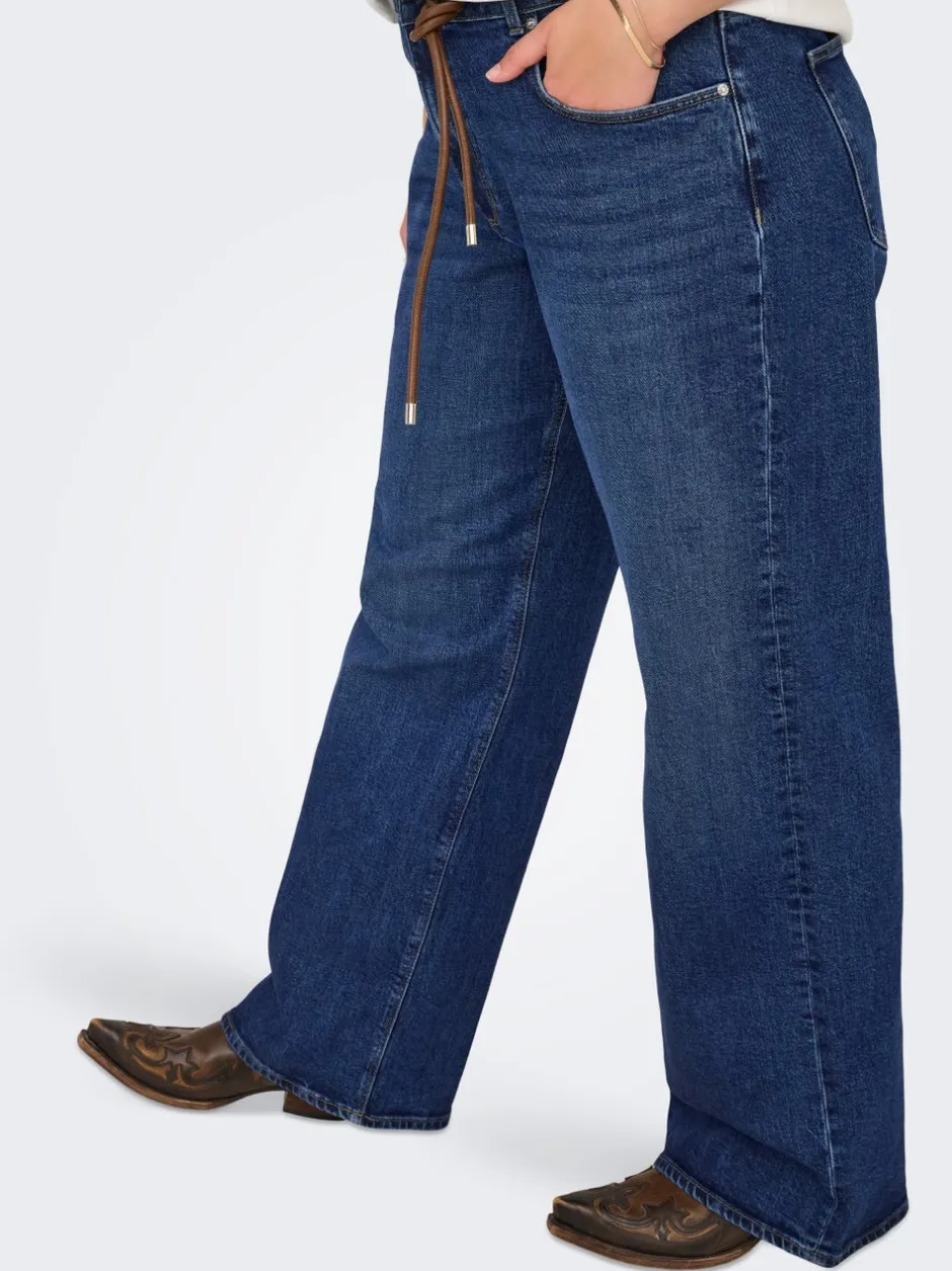 Best CARJUICY Høj talje Wide leg fit Jeans Dame Jeans|Jeans