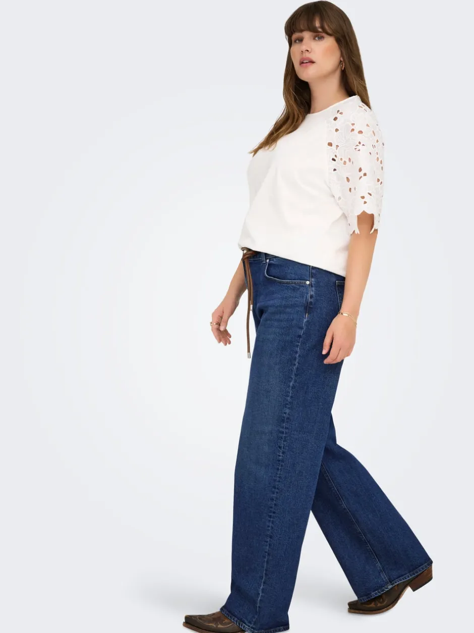 Best CARJUICY Høj talje Wide leg fit Jeans Dame Jeans|Jeans