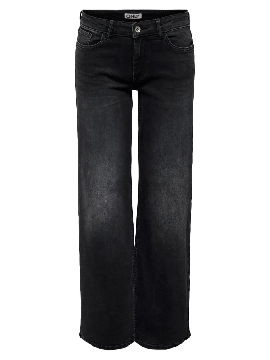 Clearance CARJULLES Lav talje Wide leg fit Jeans Dame Jeans|Jeans