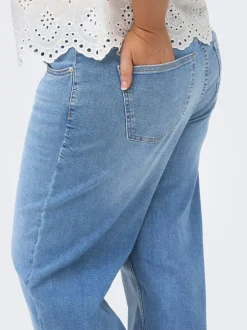 Discount CARJULLES Lav talje Wide leg fit Jeans Dame Jeans|Jeans