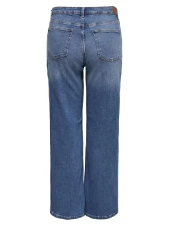 Best CARJULLES Mellemhøj talje Wide leg fit Jeans Dame Jeans|Jeans