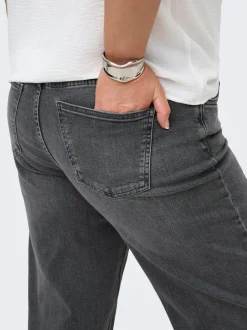 Clearance CARJULLES Mellemhøj talje Wide leg fit Jeans Dame Jeans|Jeans