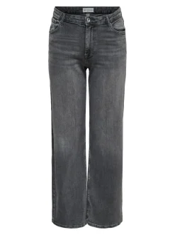 Clearance CARJULLES Mellemhøj talje Wide leg fit Jeans Dame Jeans|Jeans
