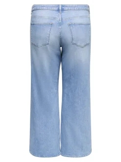Hot CARJULLES Mellemhøj talje Wide leg fit Jeans Dame Jeans|Jeans
