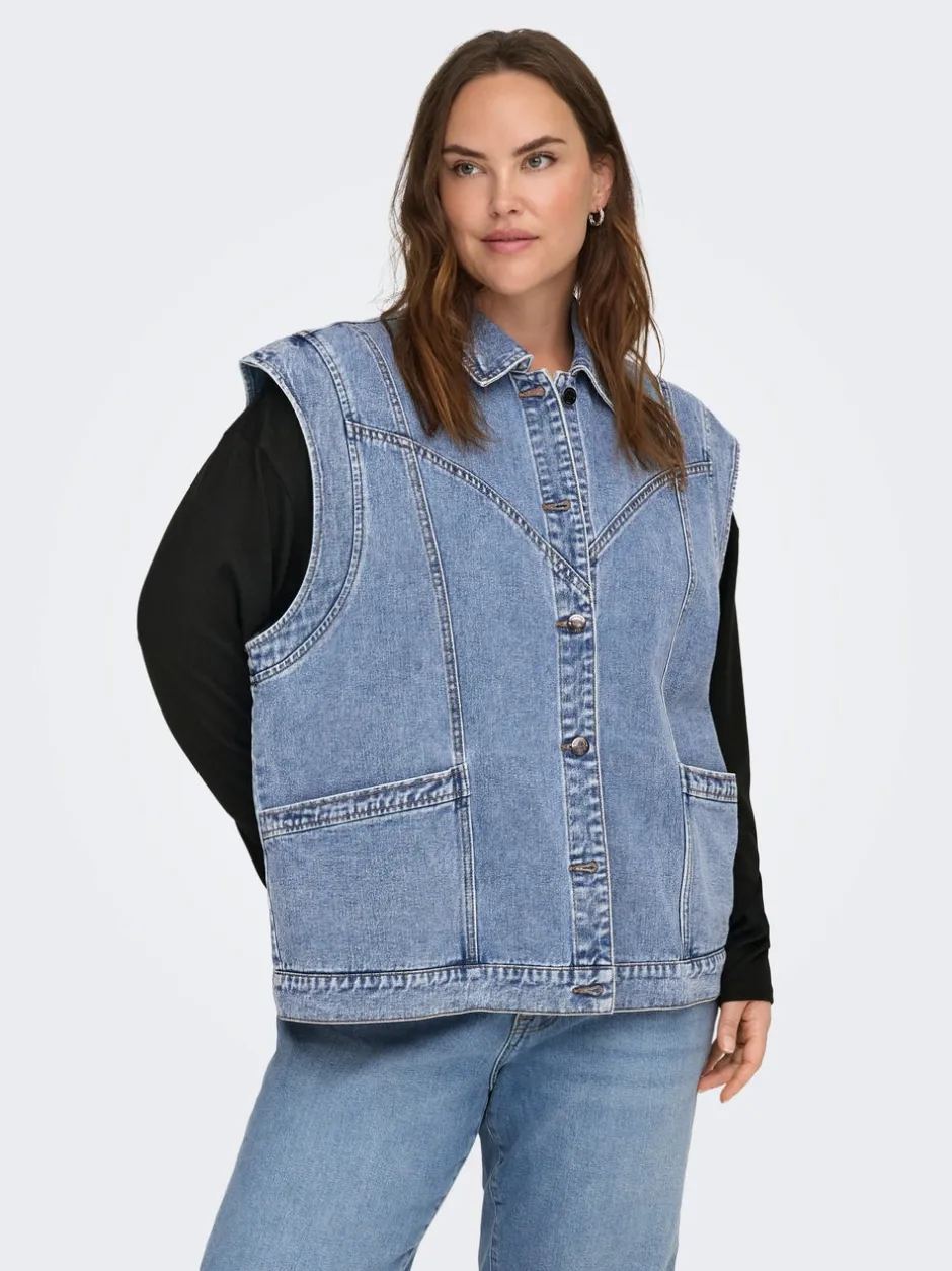 Hot CARKENNEDY Denimvest Dame Jakker Og Frakker