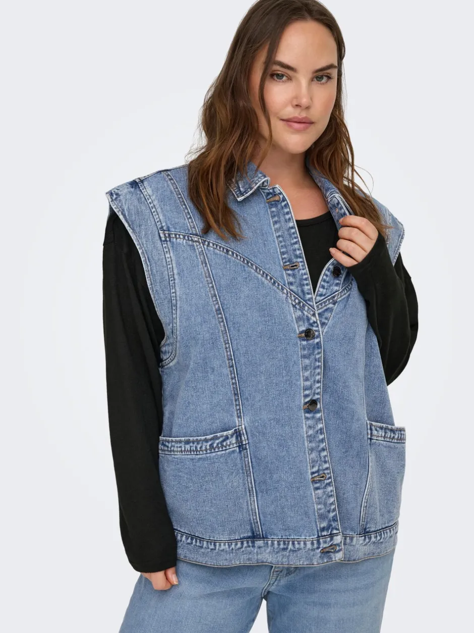 Hot CARKENNEDY Denimvest Dame Jakker Og Frakker