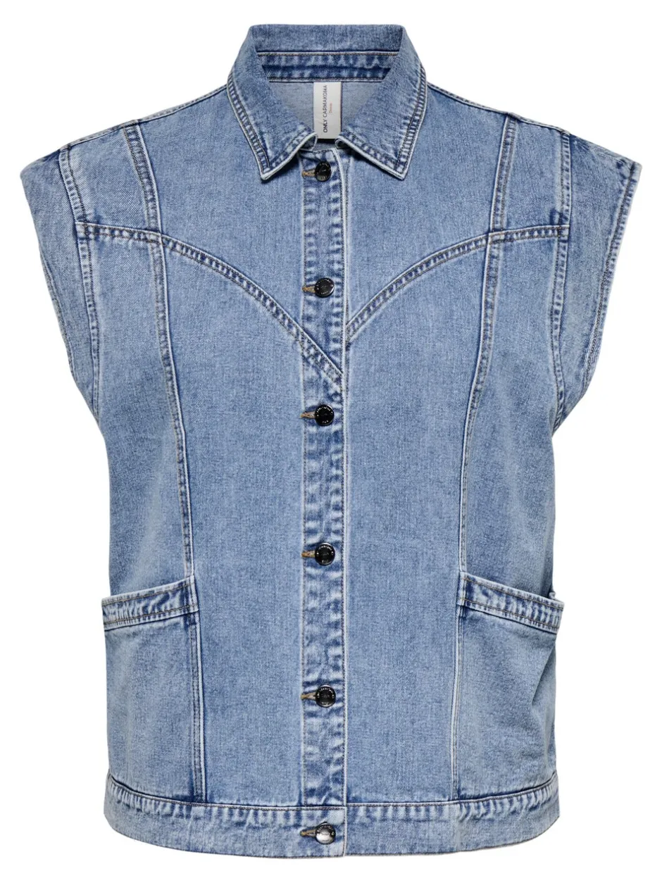 Hot CARKENNEDY Denimvest Dame Jakker Og Frakker