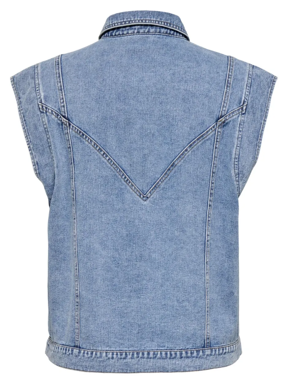 Hot CARKENNEDY Denimvest Dame Jakker Og Frakker