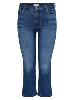 Sale CARKENYA Mellemhøj talje Flared fit Cropped Jeans Dame Jeans|Jeans