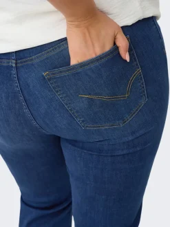 Sale CARKENYA Mellemhøj talje Flared fit Cropped Jeans Dame Jeans|Jeans