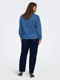 Discount CARKIMBERLY Denim-skjorte Dame Double Denim|Skjorter