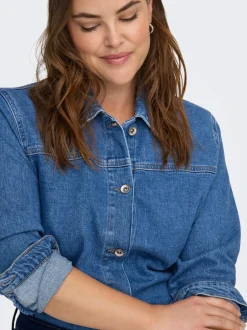 Discount CARKIMBERLY Denim-skjorte Dame Double Denim|Skjorter