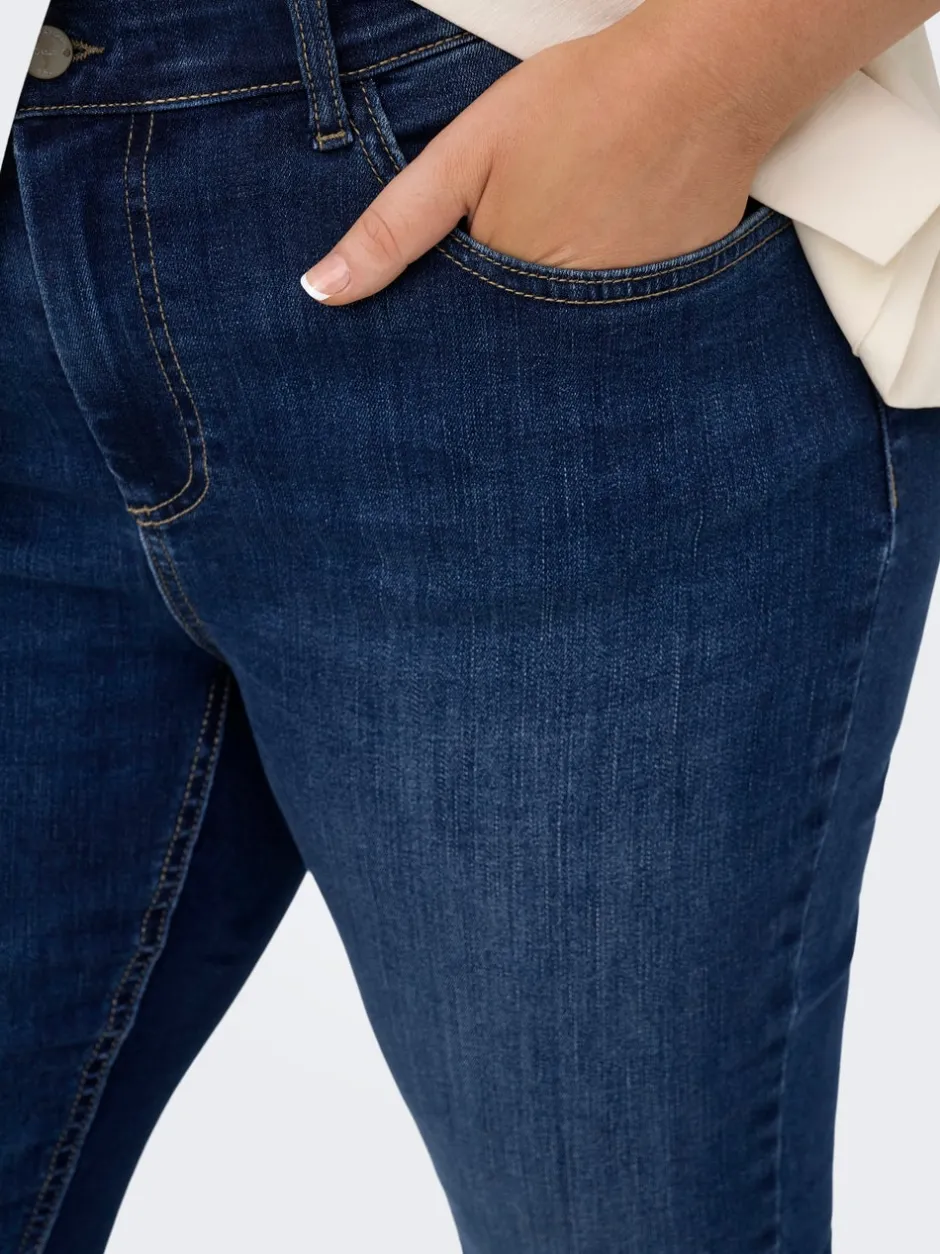 Hot CARLACE Mellemhøj talje Skinny fit Ankellængde Jeans Dame Jeans|Jeans