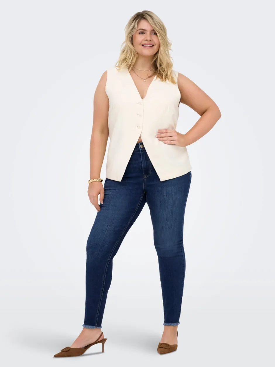 Hot CARLACE Mellemhøj talje Skinny fit Ankellængde Jeans Dame Jeans|Jeans