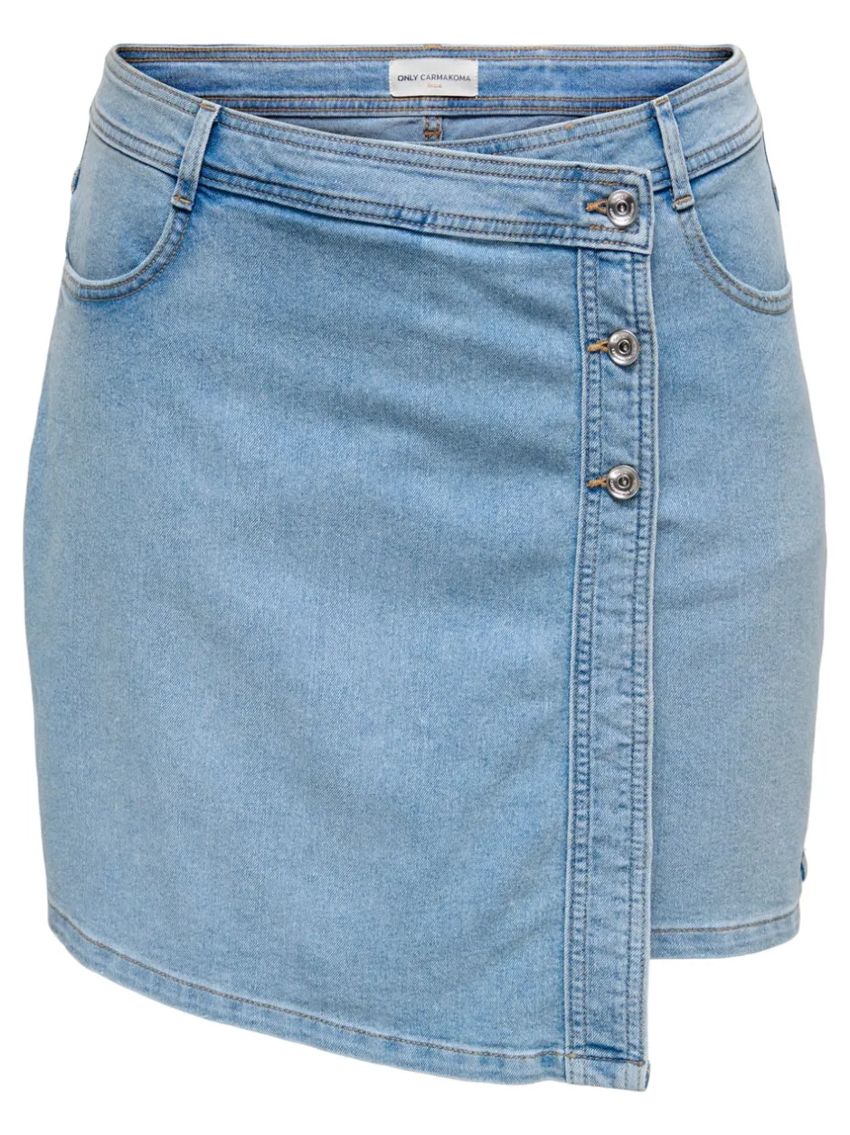 Clearance CARLESLY Buksenederdel Mininederdel Dame Nederdele|Double Denim