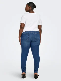 Hot CARLOLA Mellemhøj talje Skinny fit Jeans Dame Jeans|Jeans