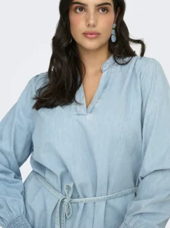 Outlet CARMETTA Midikjole Dame Kjoler|Double Denim