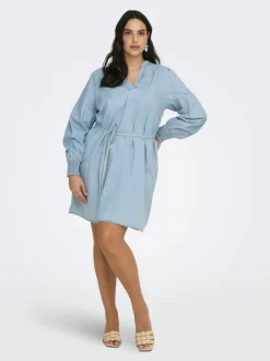 Outlet CARMETTA Midikjole Dame Kjoler|Double Denim