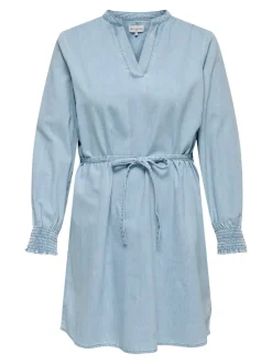 Outlet CARMETTA Midikjole Dame Kjoler|Double Denim